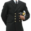Barathea All Wool 8 Button Reefer Jacket