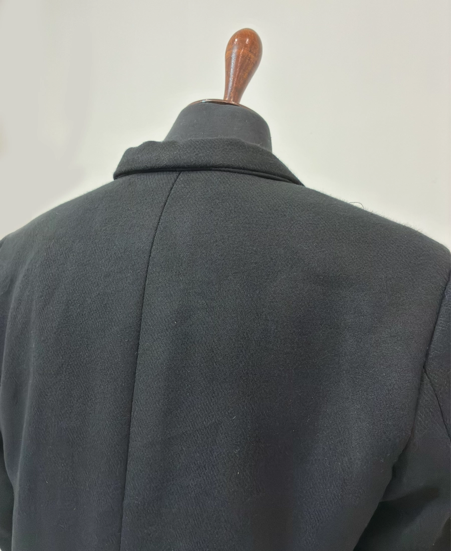 British Royal Navy Vice Admiral No.1 Reefer Jacket 8 British Royal Navy Vice Admiral No.1 Reefer Jacket Shoot Img Back Close Up - Trendy Leather Jackets