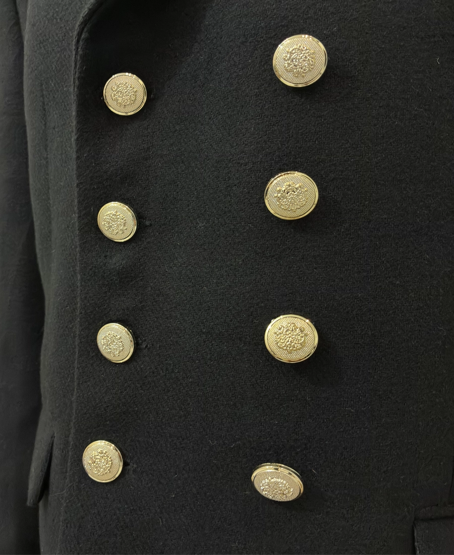 British Royal Navy Vice Admiral No.1 Reefer Jacket 6 British Royal Navy Vice Admiral No.1 Reefer Jacket Shoot Img Buttoned - Trendy Leather Jackets