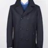 Navy Rugby Reefer Coat