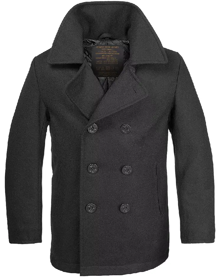 Vintage US Navy Pea Coat Reefer Jacket