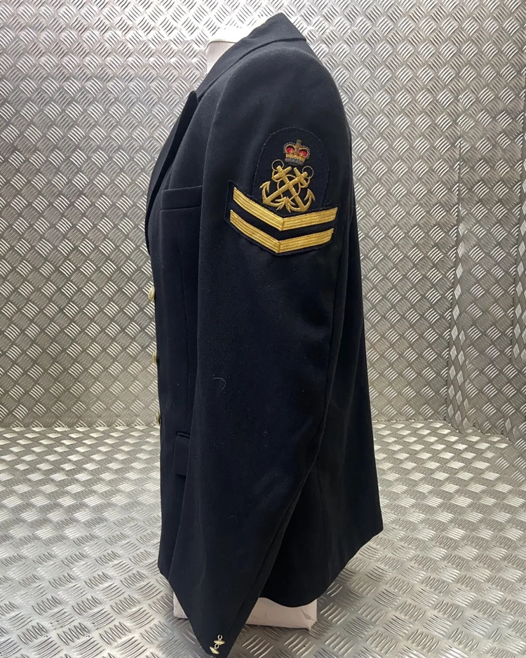British Royal Navy Petty Officer Po Reefer Jacket 3 British Royal Navy Petty Officer Po Reefer Jacket Side View