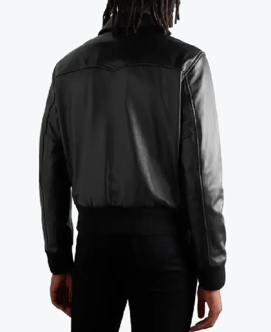 Shop The Men's Blouson Black Leather Jacket - Rare Jackets