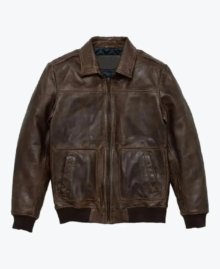 Men’s A2 Aviator Cockpit Brown Bomber Leather Jackets men's a2 aviator cockpit brown bomber leather jacket - image 1