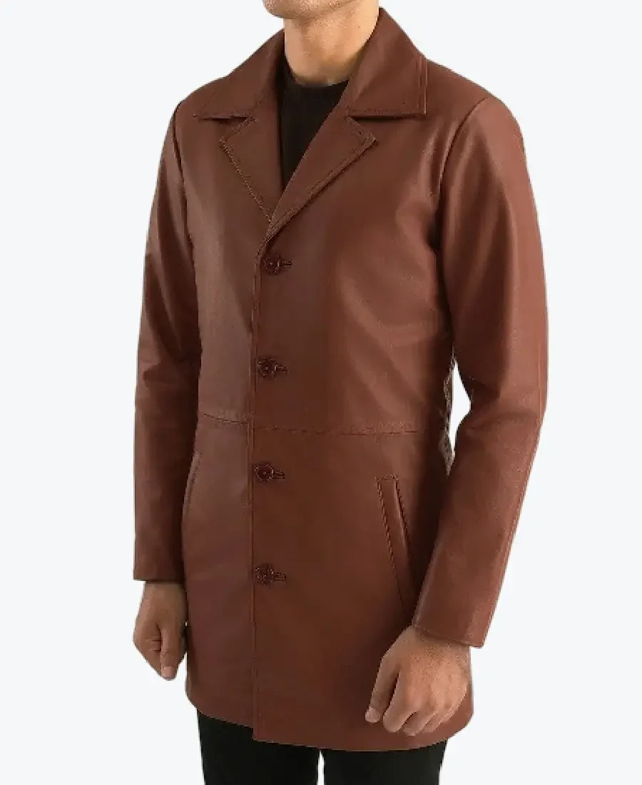 Men'S Classmith Brown Leather Coat men's classmith brown leather coat rare jacket