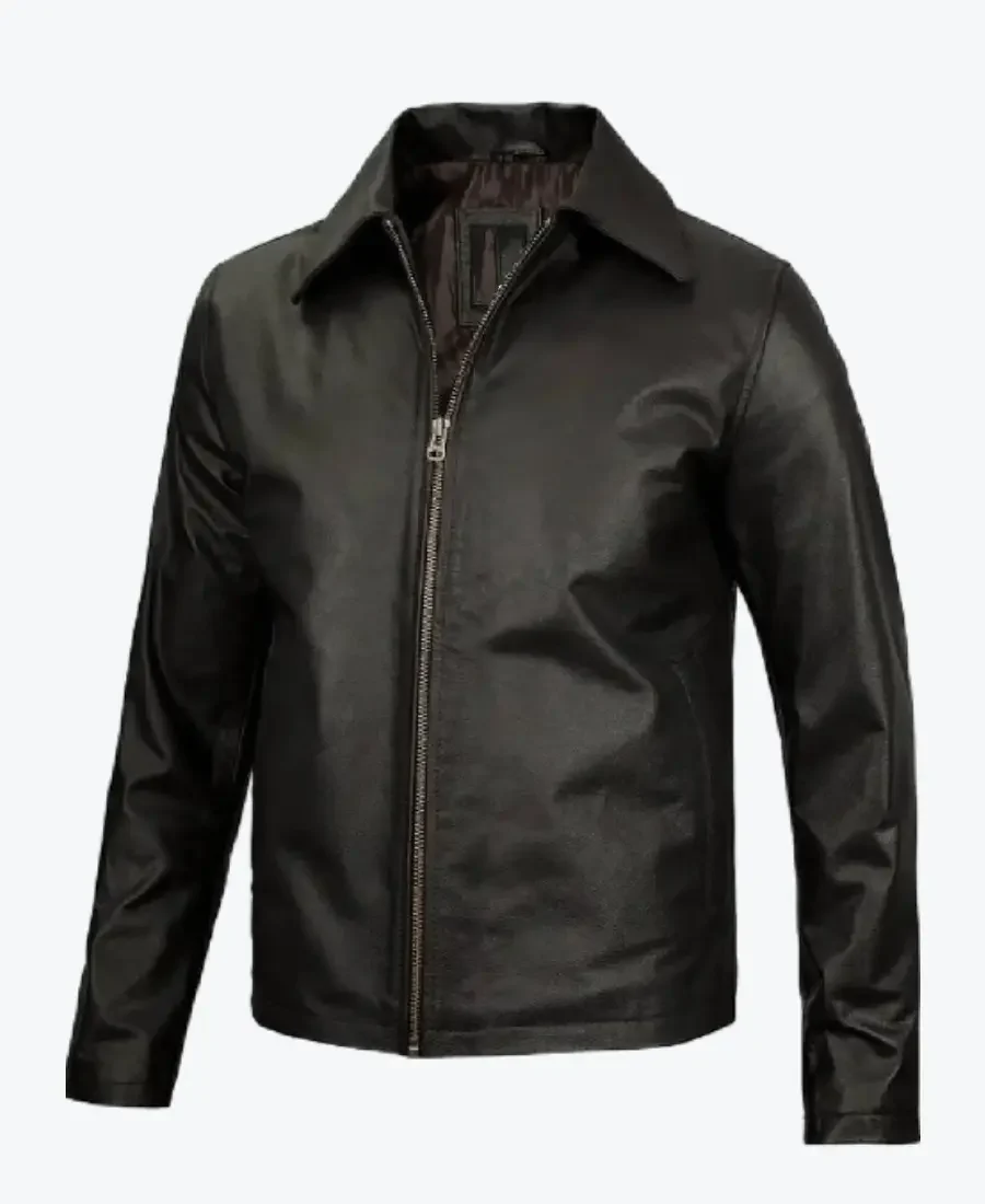 Mens Dark Brown Cowhide Leather Jackets Rare Jacket