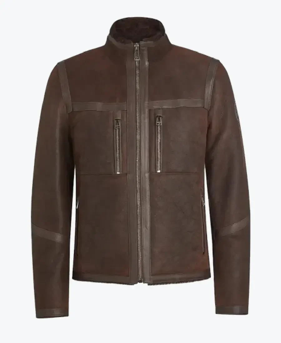 Roughout Shearling Leather Lightweight Jackets Rare Jacket