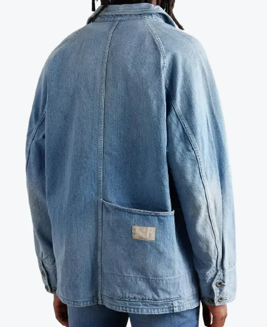 Shop The Kapital Cactus Panelled Denim Jacket