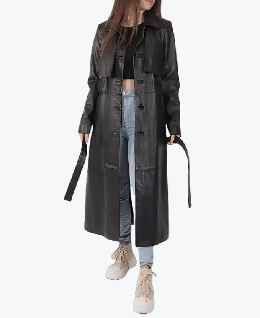 Shop The Matilda Leather Duster Coat - Rare Jackets