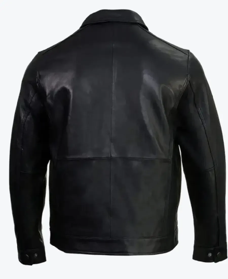 Shop The Mens Black Harrington Leather Cowhide Jacket Rare Jacket