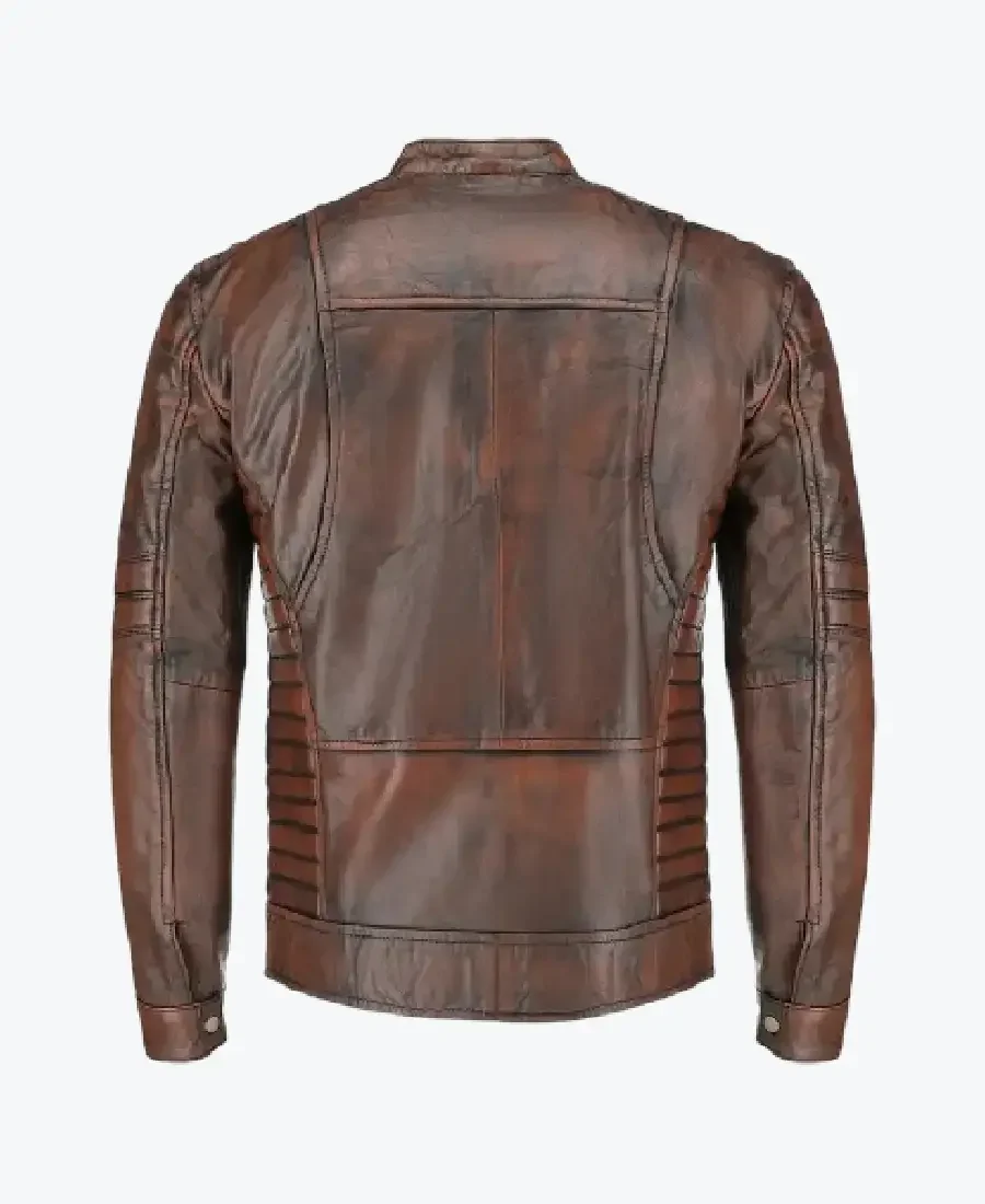 Shop The Mens Brown Lambskin Biker Style Leather Jackets Rare Jacket