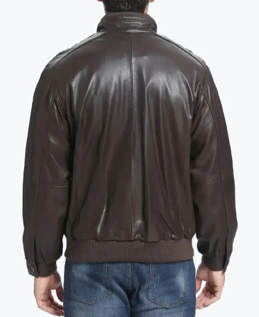 Shop The Men’s Classic Fit Lambskin Leather Bomber Jacket Rare Jacket
