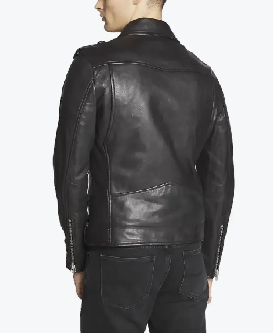 Shop The Men’s Lapel Style Black Motorcycle Jackets Rare Jacket
