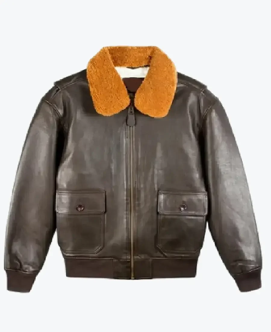 Men’s Official G-1 Bomber Leather Jacket men’s official g-1 bomber leather jacket - rare jackets