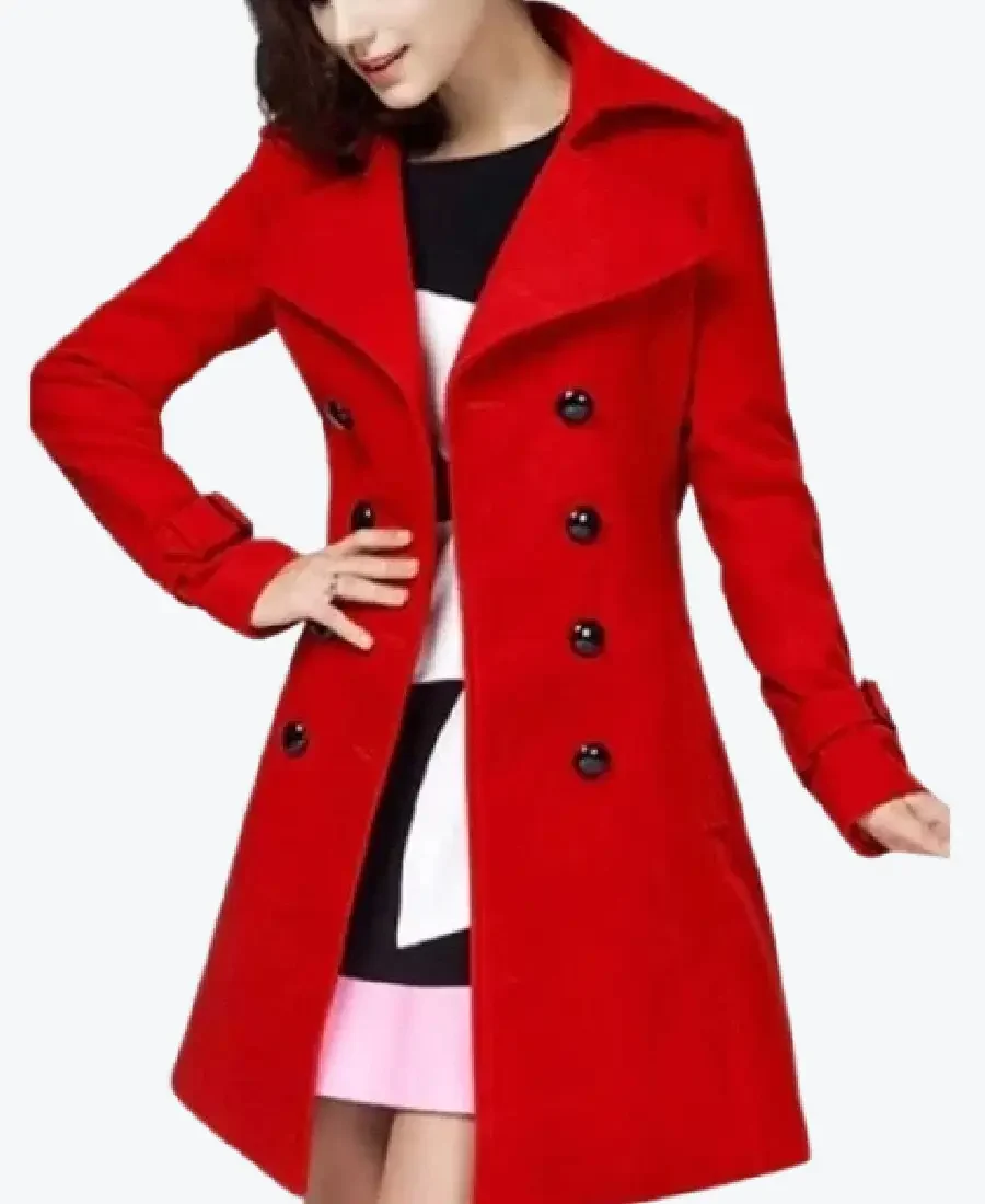 Shop The Polar Vivian Red Trench Coat - Rare Jackets