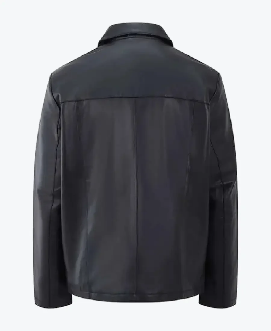 Shop The Retro Leather Jacket Henry Black