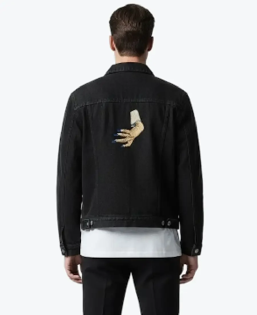 Shop The Undercover 23aw Hand Denim Jacket - Rare Jackets