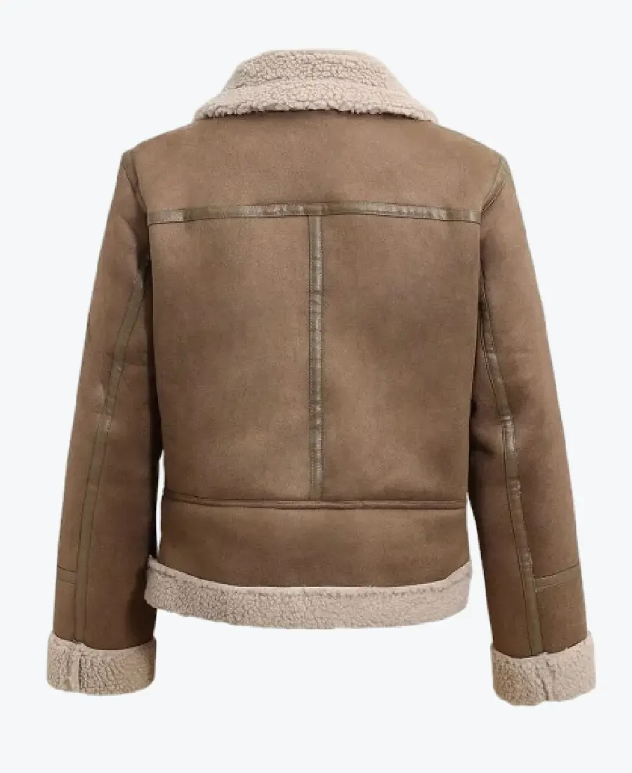 Shop The Women's Brown Shearling Leather Jackets Rare Jacket