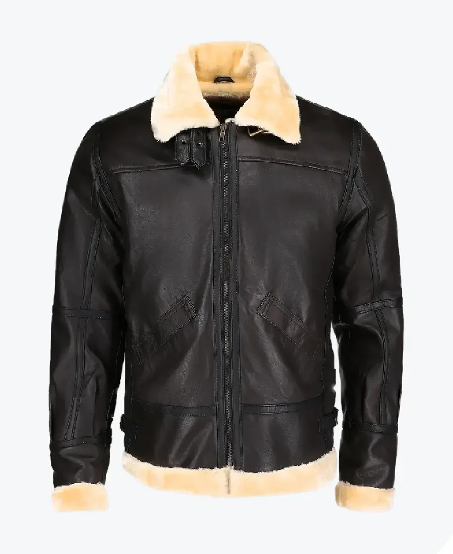 Steve Men’s Brown B-3 Bomber Leather Jackets steve men’s brown b-3 bomber leather jackets