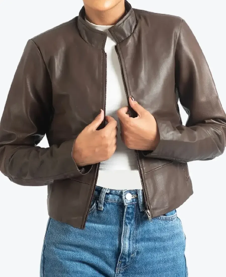 Susan Women’s Dark Brown Leather Jackets Rare Jacket