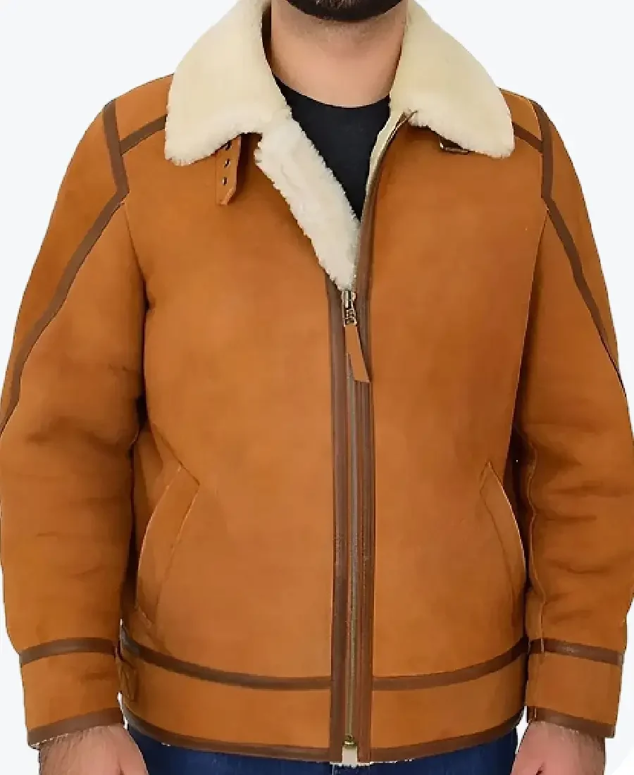 Tejan Men’s Brown B-3 Bomber Leather Jackets tejan men’s brown b-3 bomber leather jackets