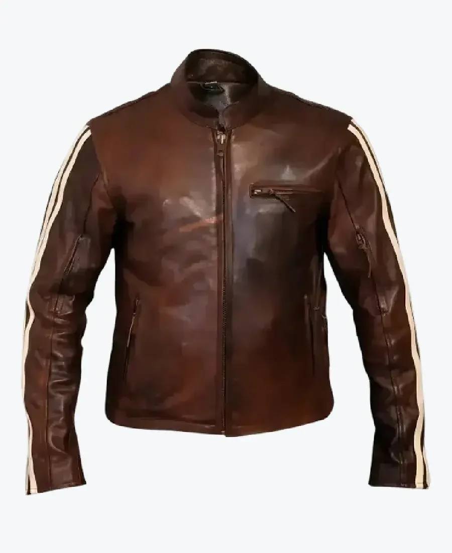 Tivoli Retro Brown Cruiser Removable Armour Jackets Rare Jacket