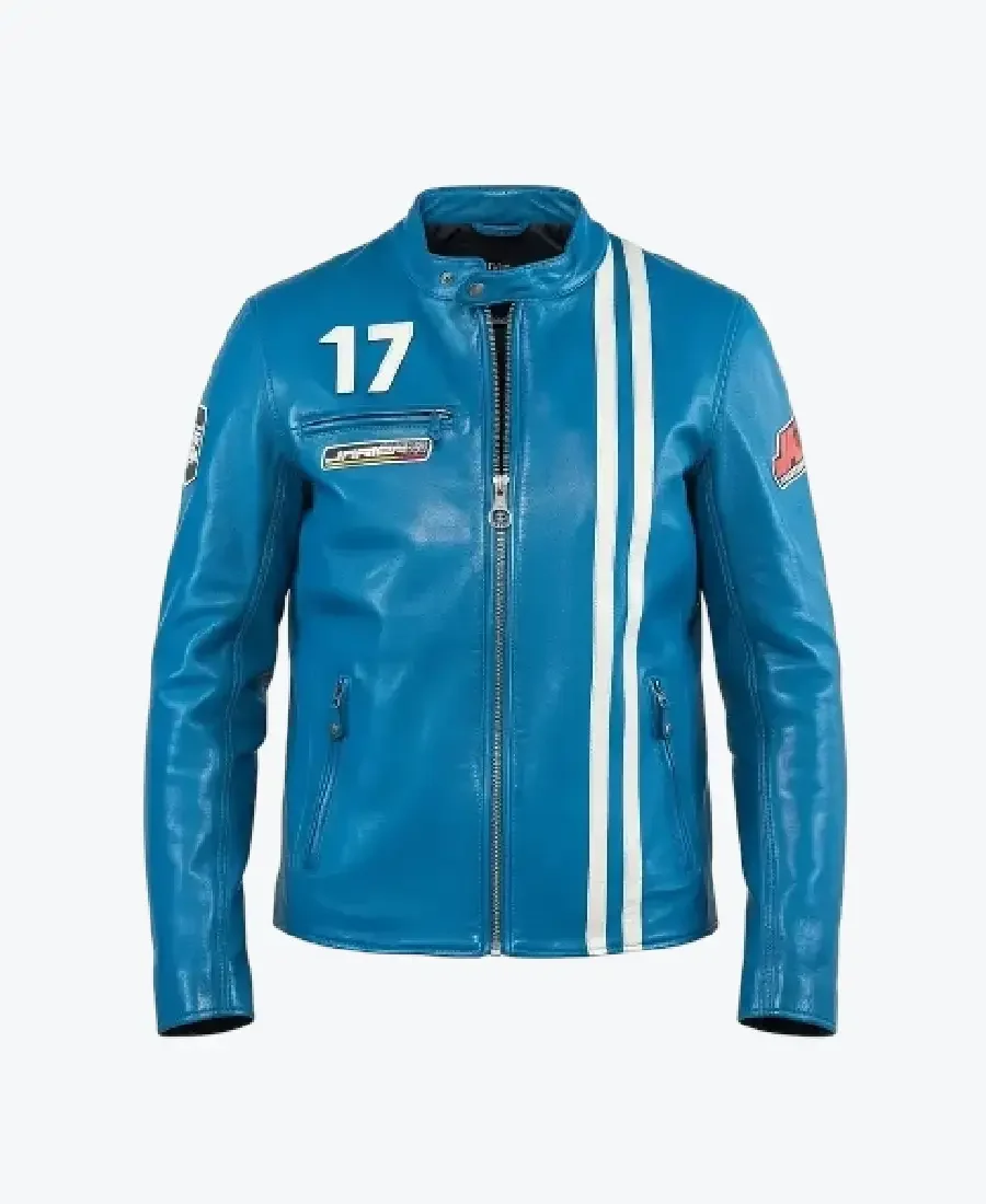 Men'S Blue Motorcycle Leather Jackets men's blue motorcycle leather jackets rare jacket