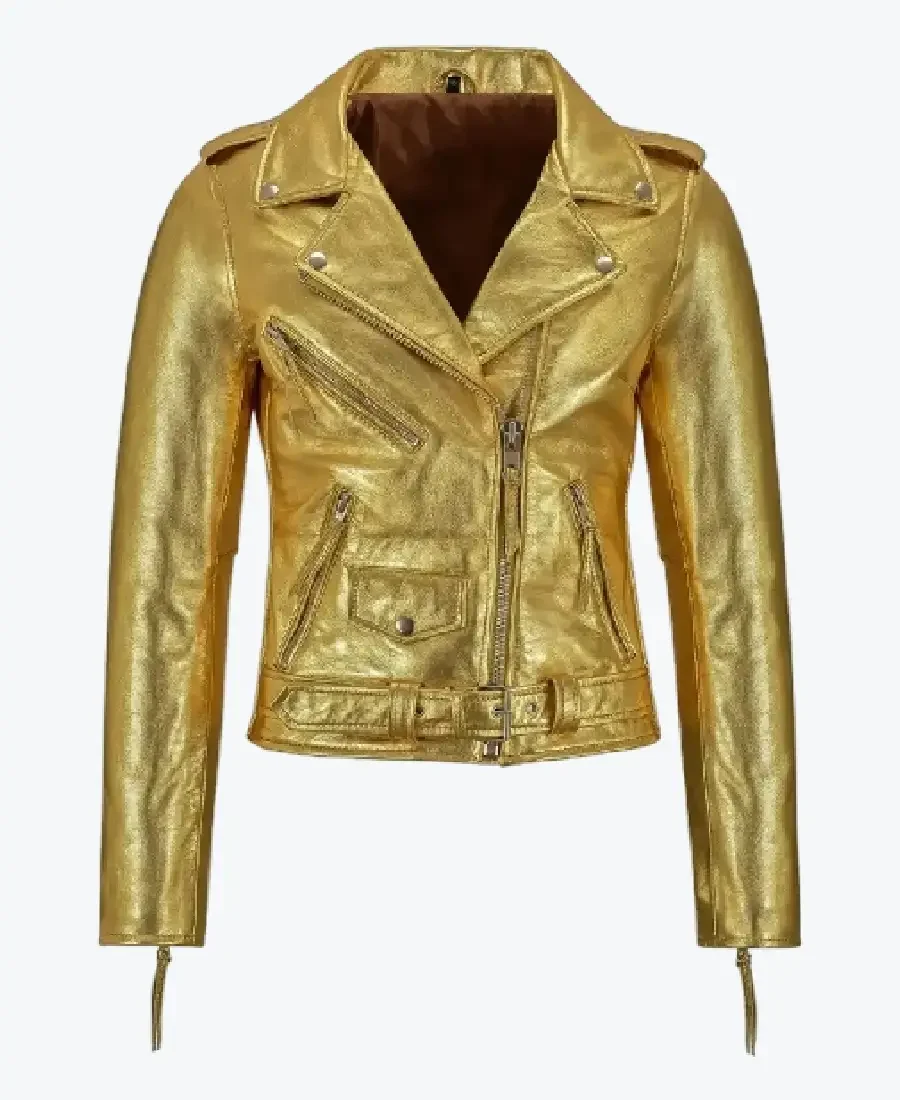 Paradise Gold Leather Biker Jackets paradise gold leather biker jackets rare jacket