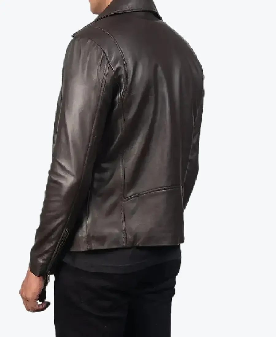Shop The Noah Brown Leather Biker Jackets Rare Jacket