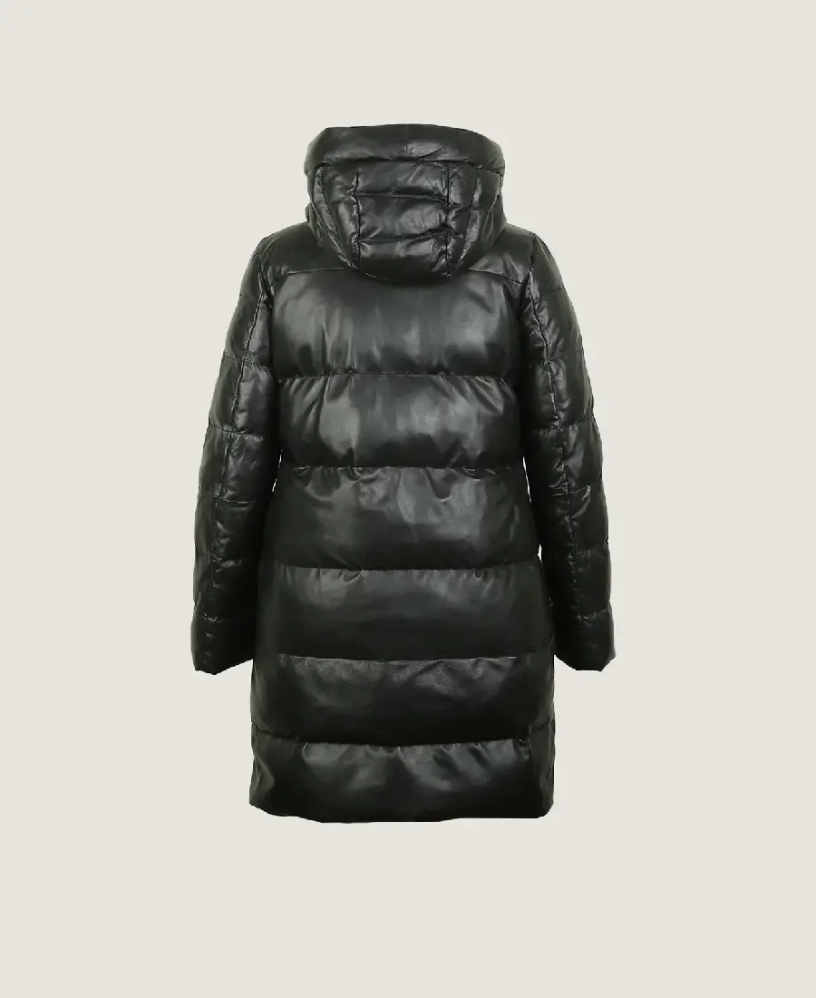 Shop The Women's Quilted Leather Long Coat