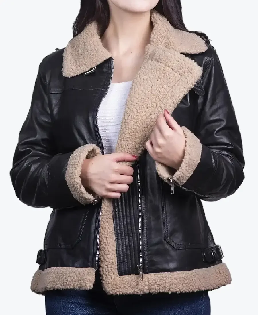 Women’s Black Leather Sharpa Jackets women’s black leather sharpa jackets rare jacket