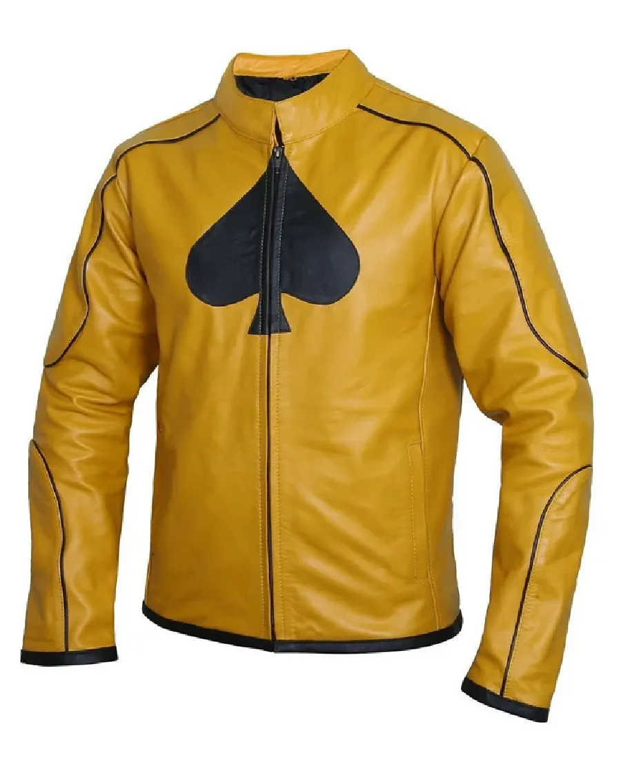 Classy Mustard Yellow Leather Jacket 4 Classy Mustard Yellow Leather Jacket - Image 4