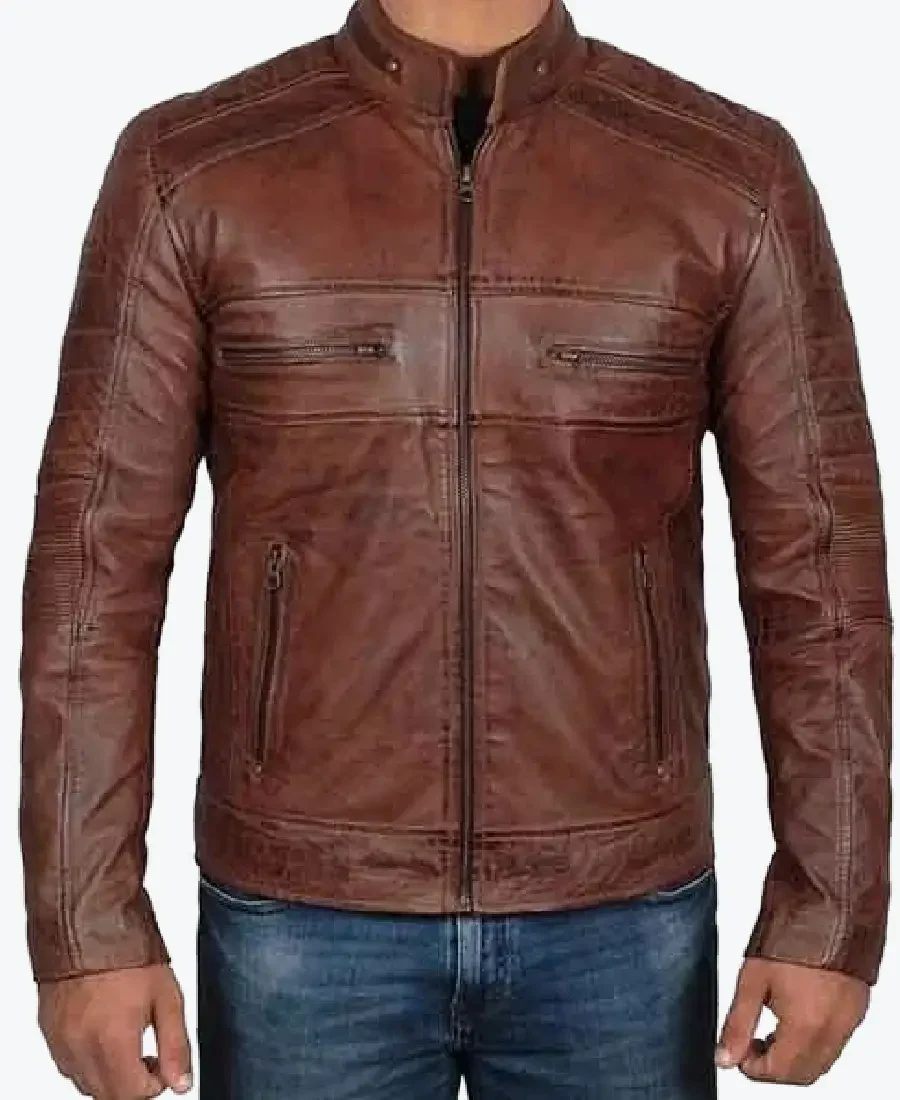 Men’s Brown Motorcycle Leather Jackets Rare Jacket