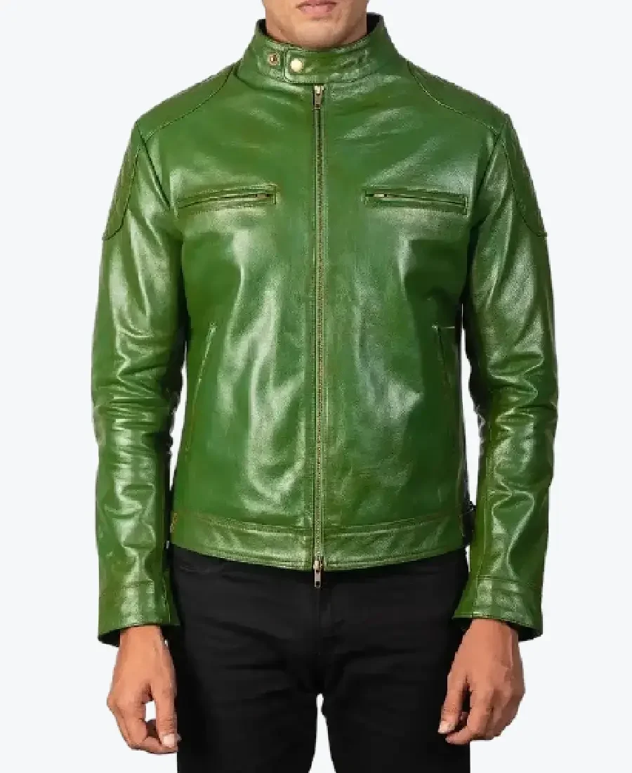Men'S Green Leather Jacket men's green leather jacket - rare jackets