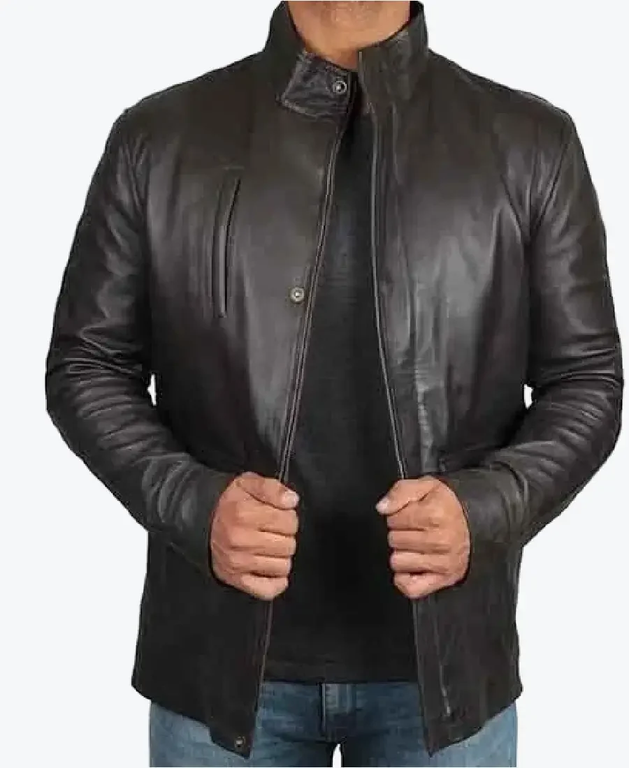 Men’s Long Black Biker Leather Jacket men’s long black biker leather jacket