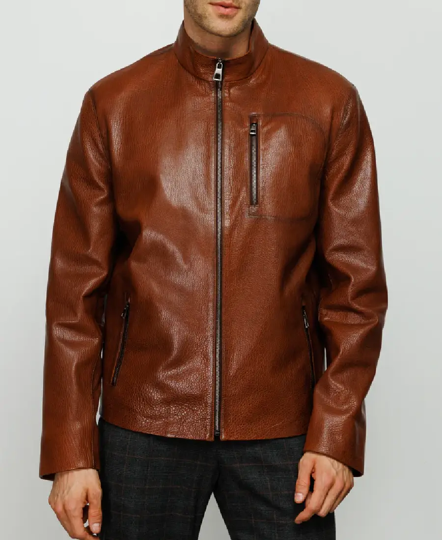 Men'S The Blanchard Brown Leather Jacket 1 Men'S The Blanchard Brown Leather Jacket