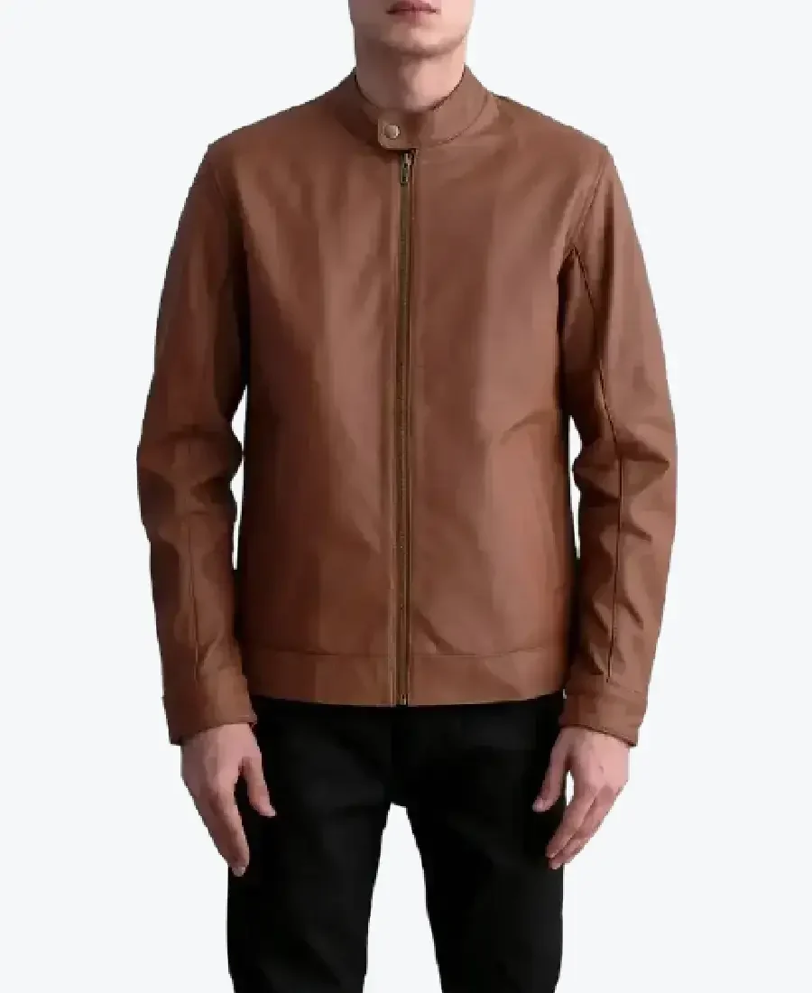 Men'S Zen Matte Brown Leather Jacket men's zen matte brown leather jacket - rare jackets