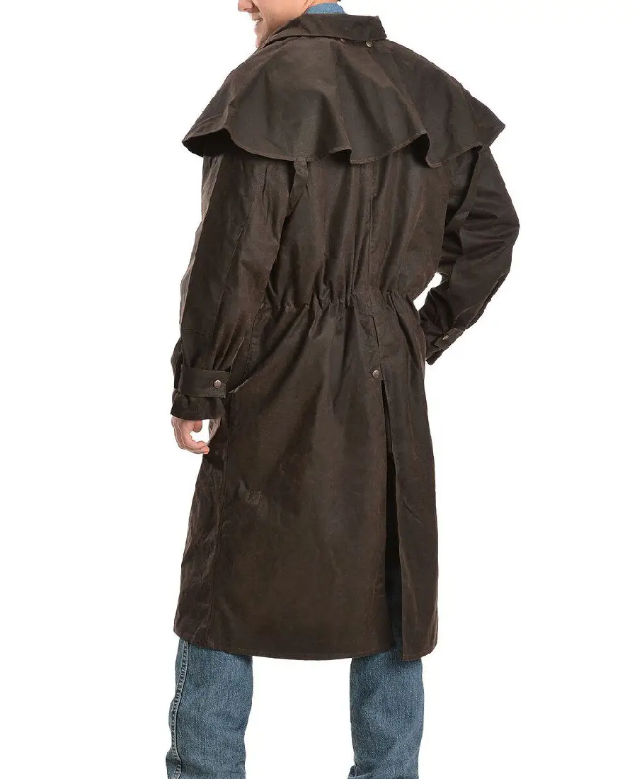 Men's Low Ride Canvas Duster Coat