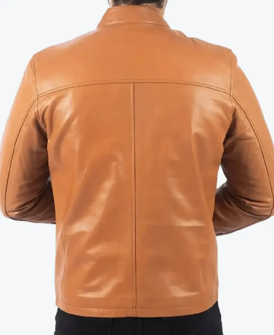 Shop The Ricky Men’s Brown Biker Leather Jacket - Rare Jackets