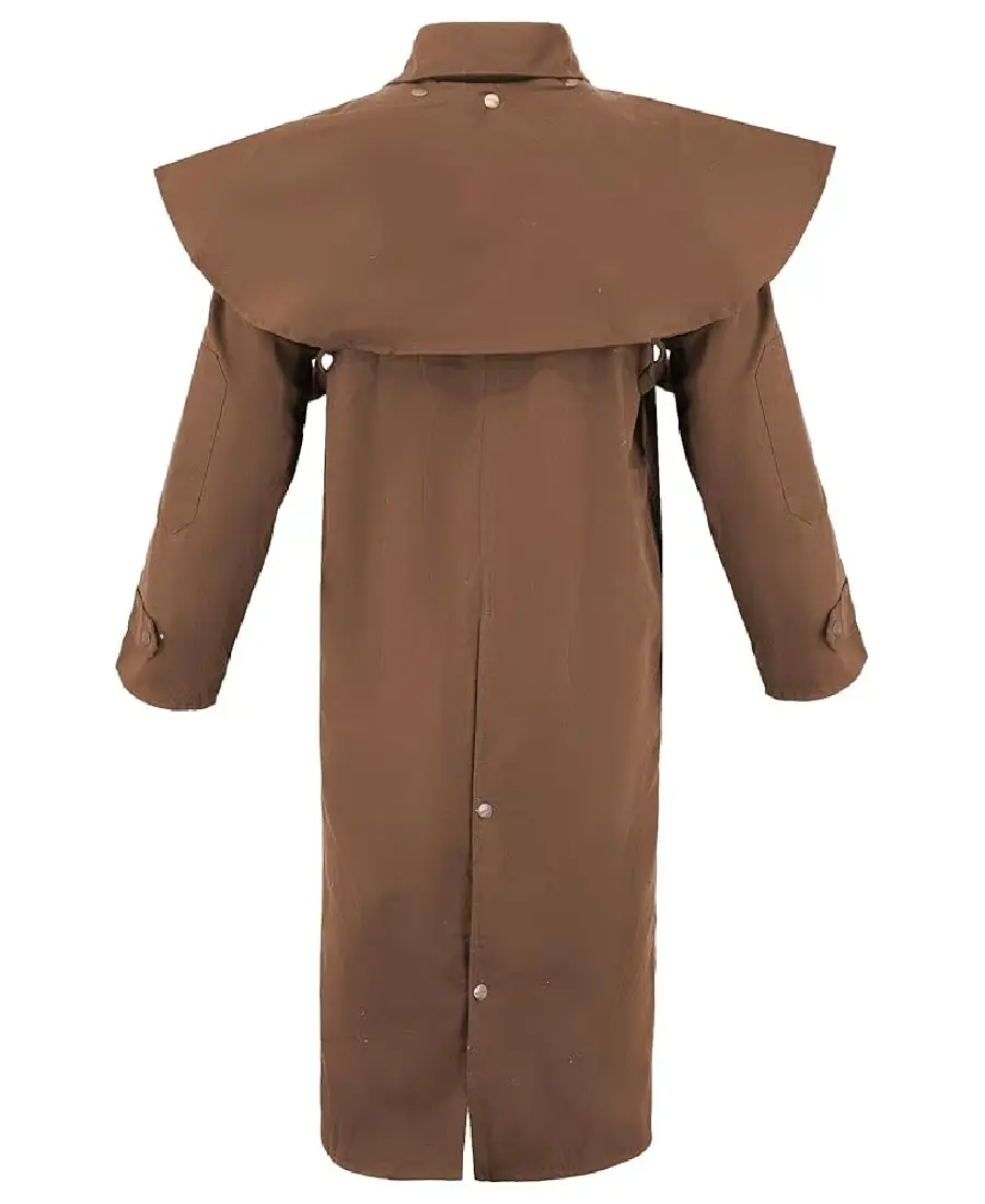 Alternative view of Unisex Western Premium Oilskin Canvas Duster Coat