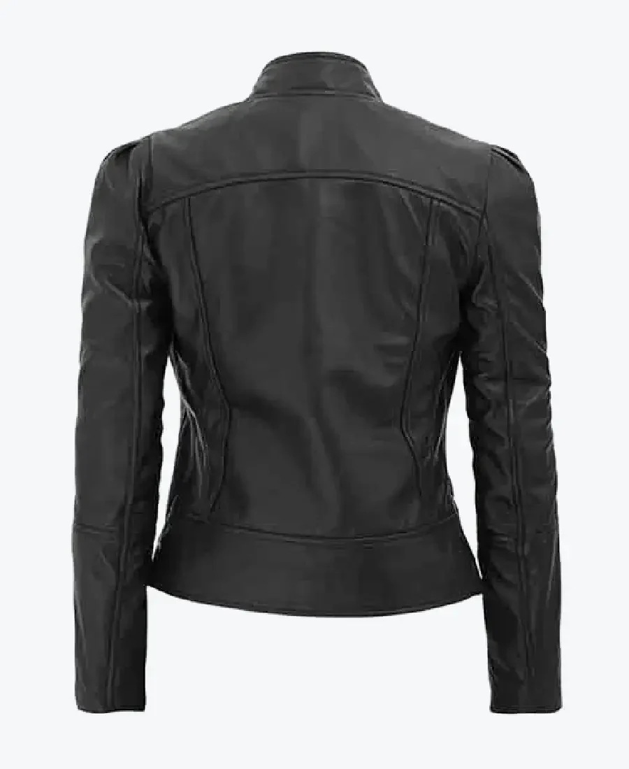 Shop The Women’s Black Stylish Leather Jacket - Rare Jackets