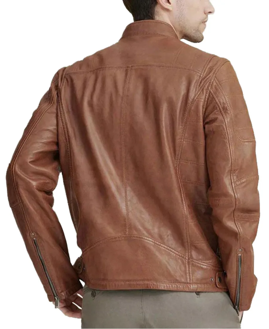 Men'S Brown Classic Leather Jacket 2 Shop The Men'S Brown Classic Leather Jacke - Trendy Leather Jackets