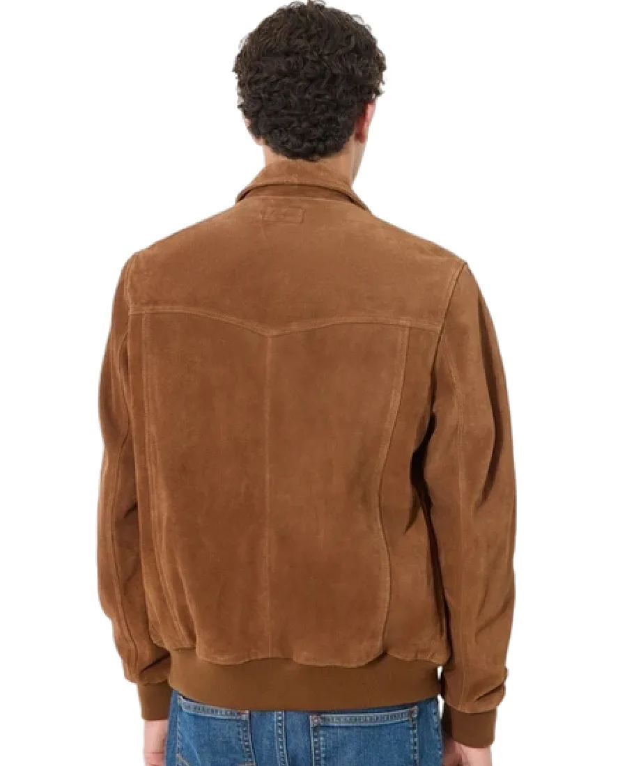 Shop The Men's Paulo Brown Suede Leather Jacket - Trendy Leather Jackets