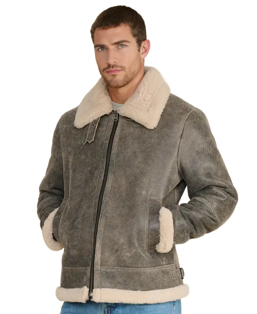 Rupert Shearling Aviator Jacket - Trendy Leather Jackets