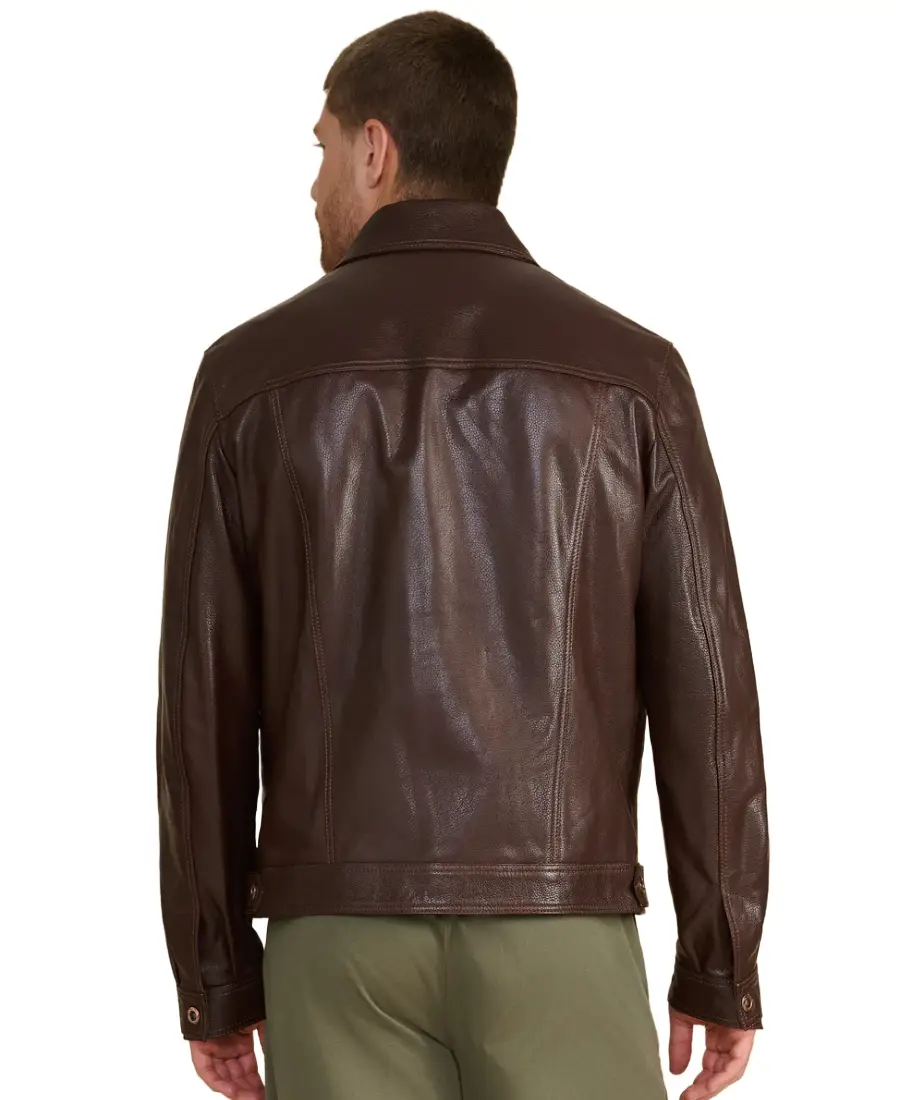 Shop The Oliver Dark Brown Leather Jacket - Trendy Leather Jackets