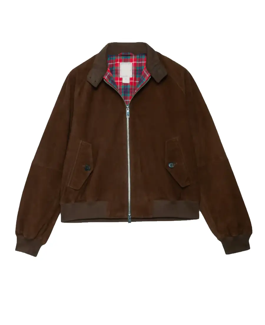 Women G9 Chocolate Brown Suede Jacket 4 Women G9 Chocolate Brown Suede Jacket Front - Trendy Leather Jackets