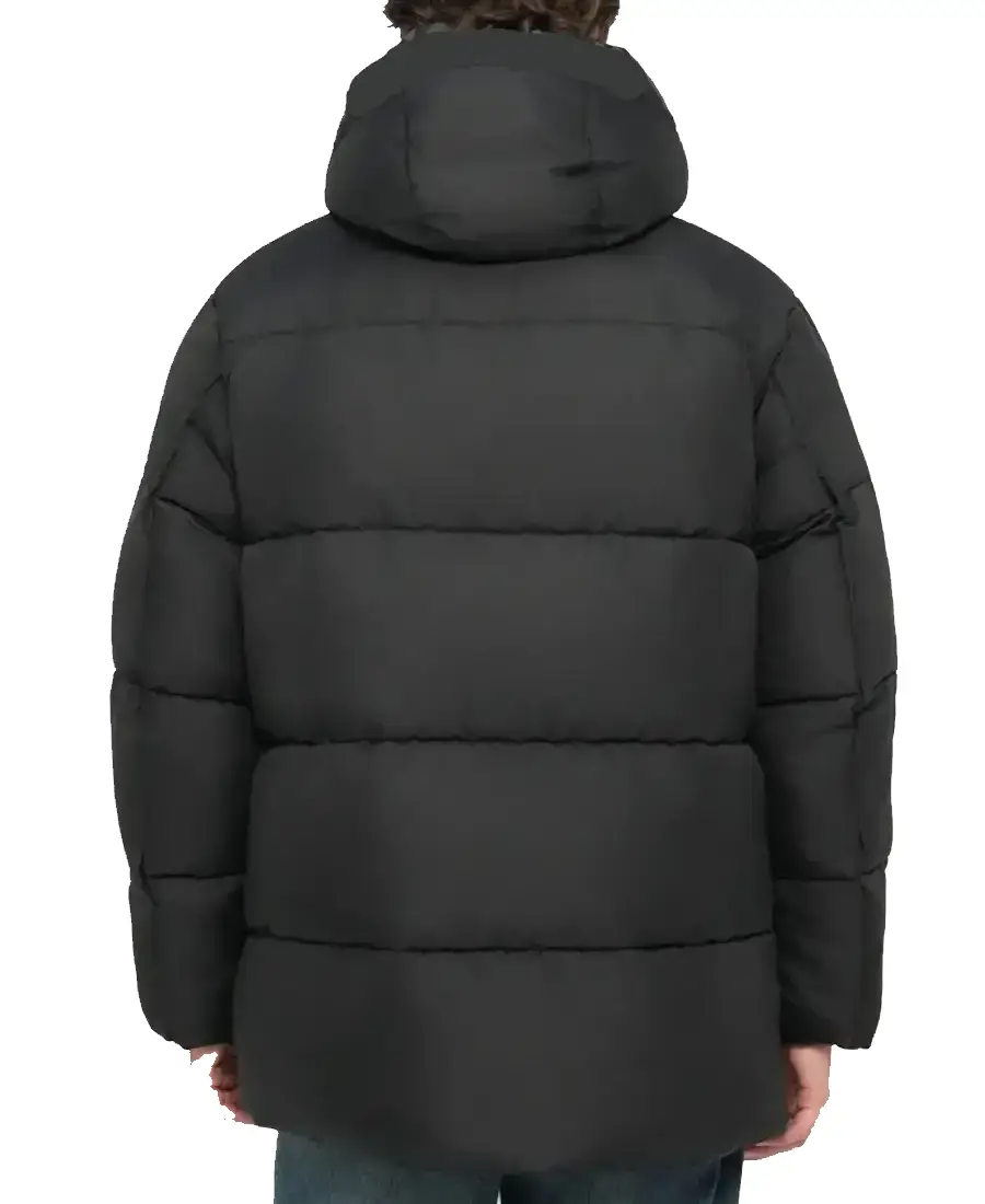 like A Voluminous Winter Jacket Back - Trendy Leather Jackets
