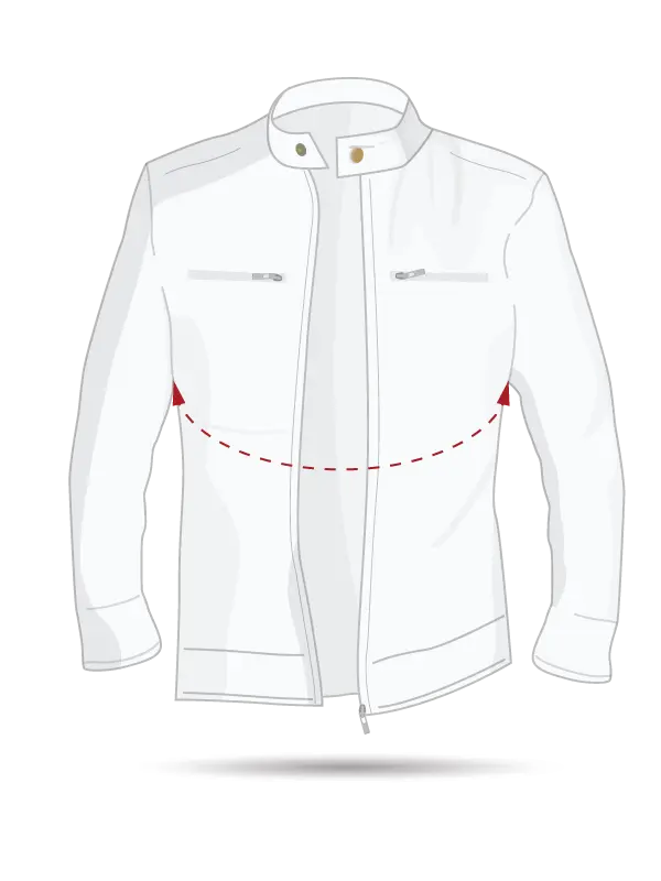 men chest size guide | trendyjacketsllc
