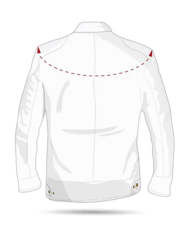 men shoulder size guide | trendyjacketsllc