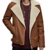 Men's Brown Sheepskin Shearling Leather Jacket - Trendy Leather Jackets